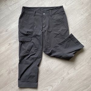 COLUMBIA Grey Ripstop Hiking Capris